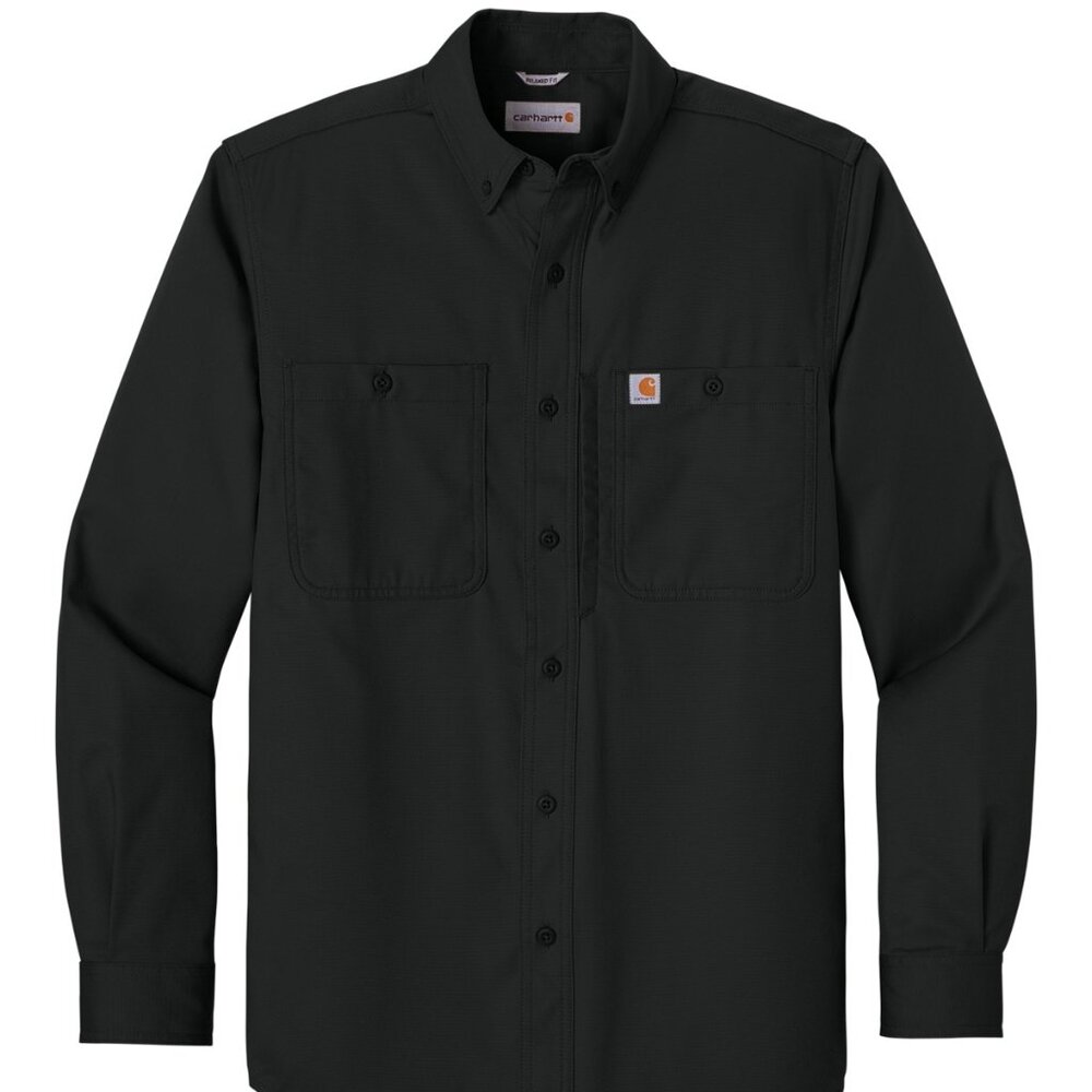 (NWT) Carhartt Mens Rugged Professional Series Long Sleeve Shirt Black